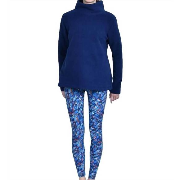 NEW SOUTHWIND bayside tights feathers legging in blue multi - Picture 1 of 1